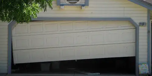 Shifted Garage Door Winter Garden